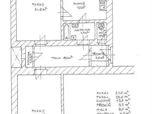 Pronájem bytu 2+1, Praha - Libeň, Zenklova, 74 m2