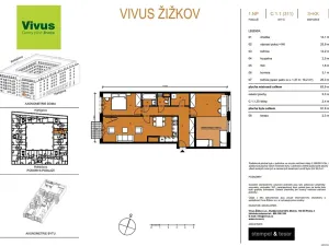 Prodej bytu 3+kk, Praha - Žižkov, Budovcova, 92 m2