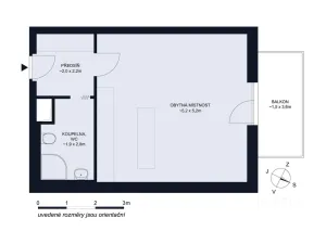 Prodej bytu 1+kk, České Budějovice - České Budějovice 2, Husova tř., 36 m2