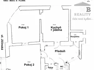 Pronájem bytu 2+kk, Praha - Vinohrady, Slezská, 83 m2