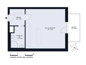 Prodej bytu 1+kk, České Budějovice, Husova tř., 36 m2