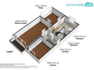 Prodej bytu 3+1, Česká Lípa, Zahradní, 70 m2