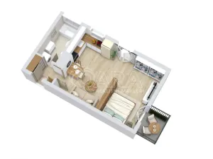 Prodej bytu 1+kk, Praha - Hrdlořezy, U Smetanky, 39 m2