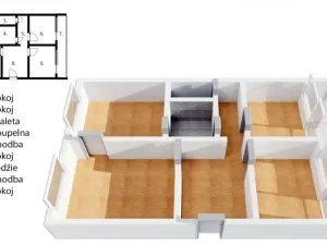Prodej bytu 3+1, Praha - Střížkov, Teplická, 54 m2
