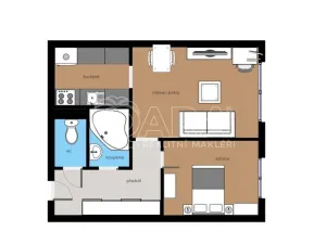 Pronájem bytu 2+kk, Praha - Chodov, Filipova, 46 m2