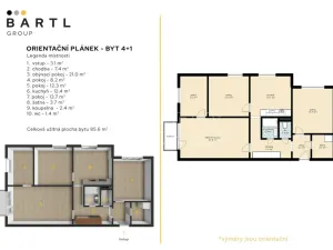 Pronájem bytu 4+1, Jindřichův Hradec - Jindřichův Hradec V, Kosmonautů, 85 m2