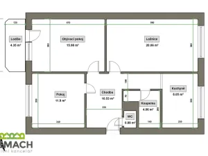 Pronájem bytu 3+1, Uherské Hradiště, Na Rybníku, 75 m2