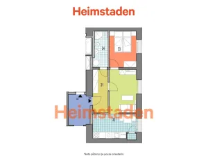 Pronájem bytu 2+kk, Ostrava - Poruba, Hlavní třída, 42 m2