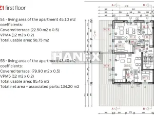 Prodej bytu 3+kk, Marina, Chorvatsko, Zaglavica, 45 m2