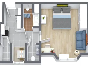 Pronájem bytu 1+1, Praha - Holešovice, Přístavní, 34 m2