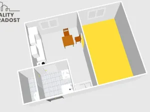 Pronájem bytu 1+1, Dubí, Ruská, 35 m2