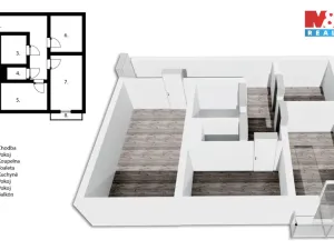 Prodej bytu 3+1, Brno - Židenice, Bořetická, 71 m2