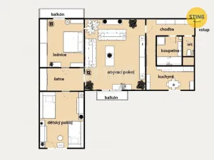 Prodej bytu 3+1, Přerov, Bohuslava Němce, 72 m2