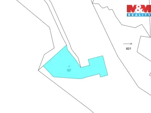 Prodej louky, Cvikov - Trávník, 545 m2