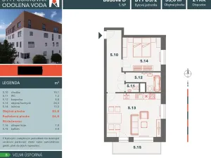 Pronájem bytu 2+kk, Odolena Voda, K Cukrovaru, 56 m2