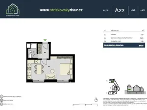 Pronájem bytu 1+kk, Praha - Střížkov, Střížkovská, 37 m2