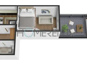 Pronájem bytu 1+kk, Praha - Letňany, Malkovského, 28 m2