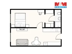 Prodej bytu 2+kk, Praha - Chodov, Čenětická, 46 m2