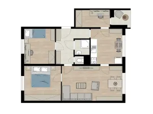 Prodej bytu 3+1, Milevsko, J. A. Komenského, 78 m2