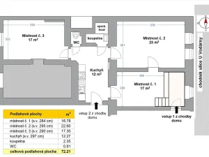 Pronájem kanceláře, Praha - Vinohrady, U vodárny, 72 m2
