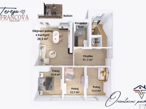 Prodej bytu 4+kk, Prostějov, Tyršova, 88 m2