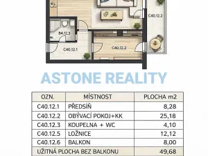 Prodej bytu 2+kk, Praha - Michle, V dolině, 58 m2