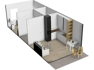 Pronájem bytu 2+kk, Brno, Kuklenská, 49 m2