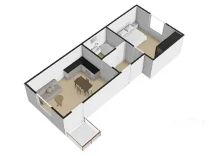 Pronájem bytu 2+kk, Praha - Šeberov, Na proutcích, 45 m2