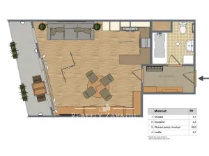 Prodej bytu 1+kk, Praha - Hostivař, Bratislavská, 36 m2