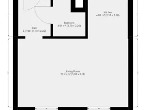 Pronájem bytu 1+kk, Praha - Střížkov, Roudnická, 33 m2