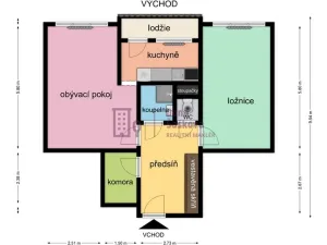Pronájem bytu 2+1, Počátky, Sídliště, 72 m2
