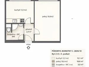 Prodej bytu 1+1, Karviná, Flemingova, 37 m2