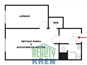 Prodej bytu 2+kk, Praha - Hlubočepy, Pivcova, 41 m2