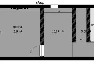 Prodej rodinného domu, Starý Kolín, B. Němcové, 87 m2