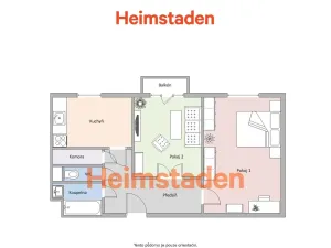 Pronájem bytu 2+1, Havířov - Město, Národní třída, 58 m2