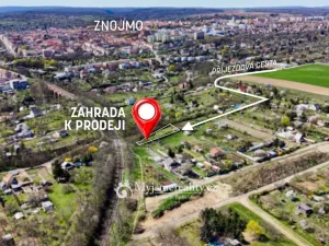 Prodej zahrady, Znojmo, 1157 m2