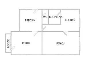 Prodej bytu 2+1, Chomutov, Pod Břízami, 52 m2
