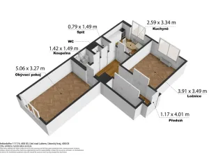 Prodej bytu 2+1, Ústí nad Labem - Střekov, Třebízského, 59 m2
