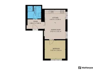 Pronájem bytu 2+kk, Beroun - Beroun-Město, Na Parkáně, 37 m2