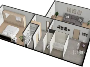 Prodej bytu 2+1, Písek - Budějovické Předměstí, třída Přátelství, 60 m2