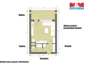 Pronájem bytu 1+kk, Plzeň - Severní Předměstí, Sokolovská, 27 m2