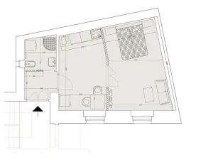 Pronájem bytu 2+kk, Praha - Nové Město, Lípová, 34 m2