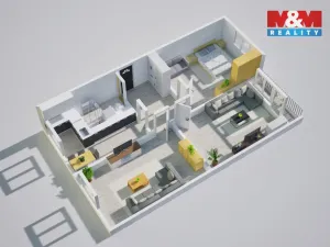 Prodej bytu 3+1, Krupka - Maršov, Karla Čapka, 80 m2