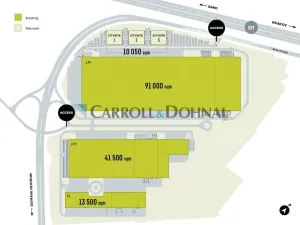 Pronájem výrobních prostor, Ostrava - Hrušov, Žižkova, 12400 m2