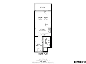 Pronájem bytu 1+kk, Praha - Vysočany, Smržových, 31 m2