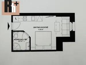 Prodej bytu 1+kk, Horní Lhota, 20 m2