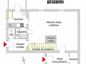 Prodej rodinného domu, Mnichovice, Zámecká, 110 m2