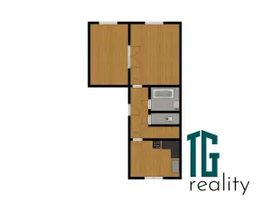 Pronájem bytu 2+1, Teplice, Liberecká, 54 m2