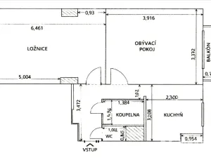 Prodej bytu 2+1, Praha - Letňany, Šumperská, 52 m2