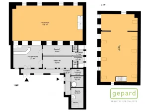 Prodej vícegeneračního domu, Středokluky, Lidická, 567 m2